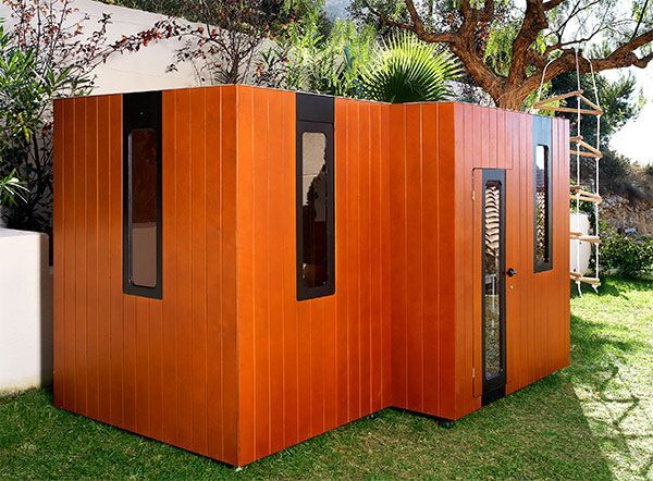 Cabaña de madera hobikken twin smartplayhouse