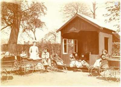 The Play House in the grounds of Cromwell House, Highgate, London c1890