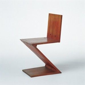 Zig-zag modern chair
