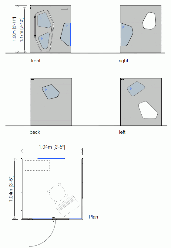 Indoor playhouse drawings