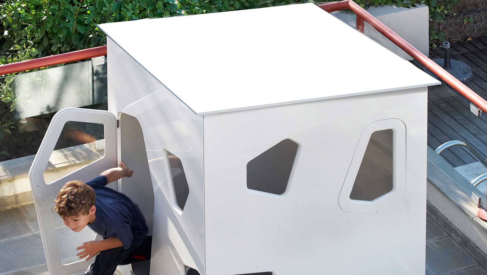 wooden playhouse with assembly