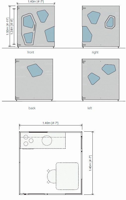 Wooden playhouse drawings