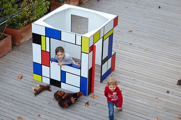 Cabaña moderna para escuela