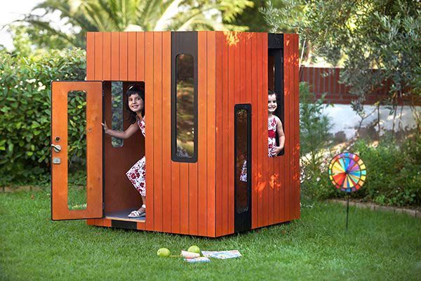 Wooden playhouse for garden
